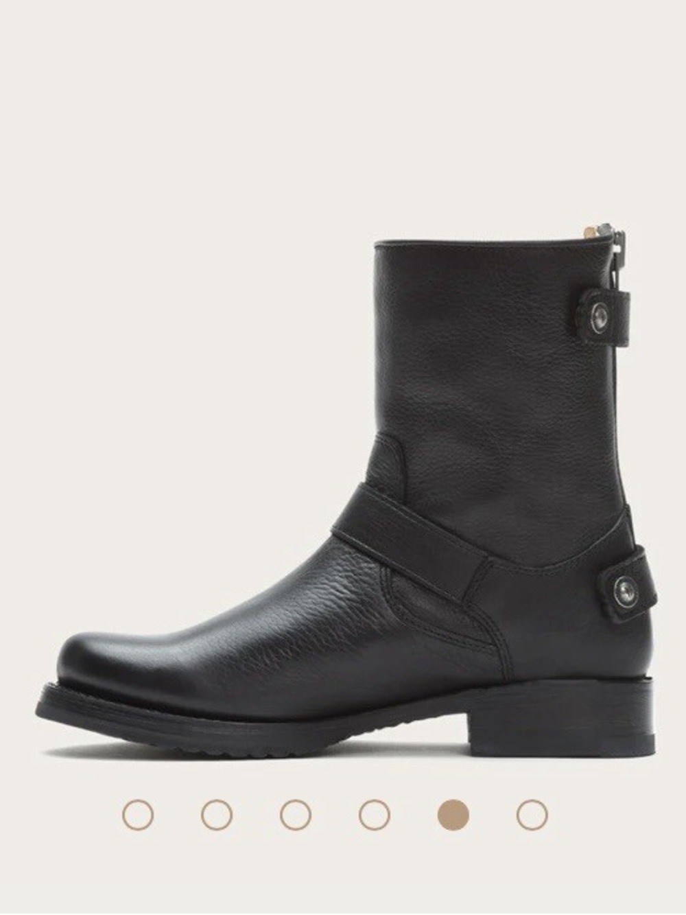 Frye Women’s Veronica Back Zip Short Boots Booties Black 7 - Picture 4 of 14